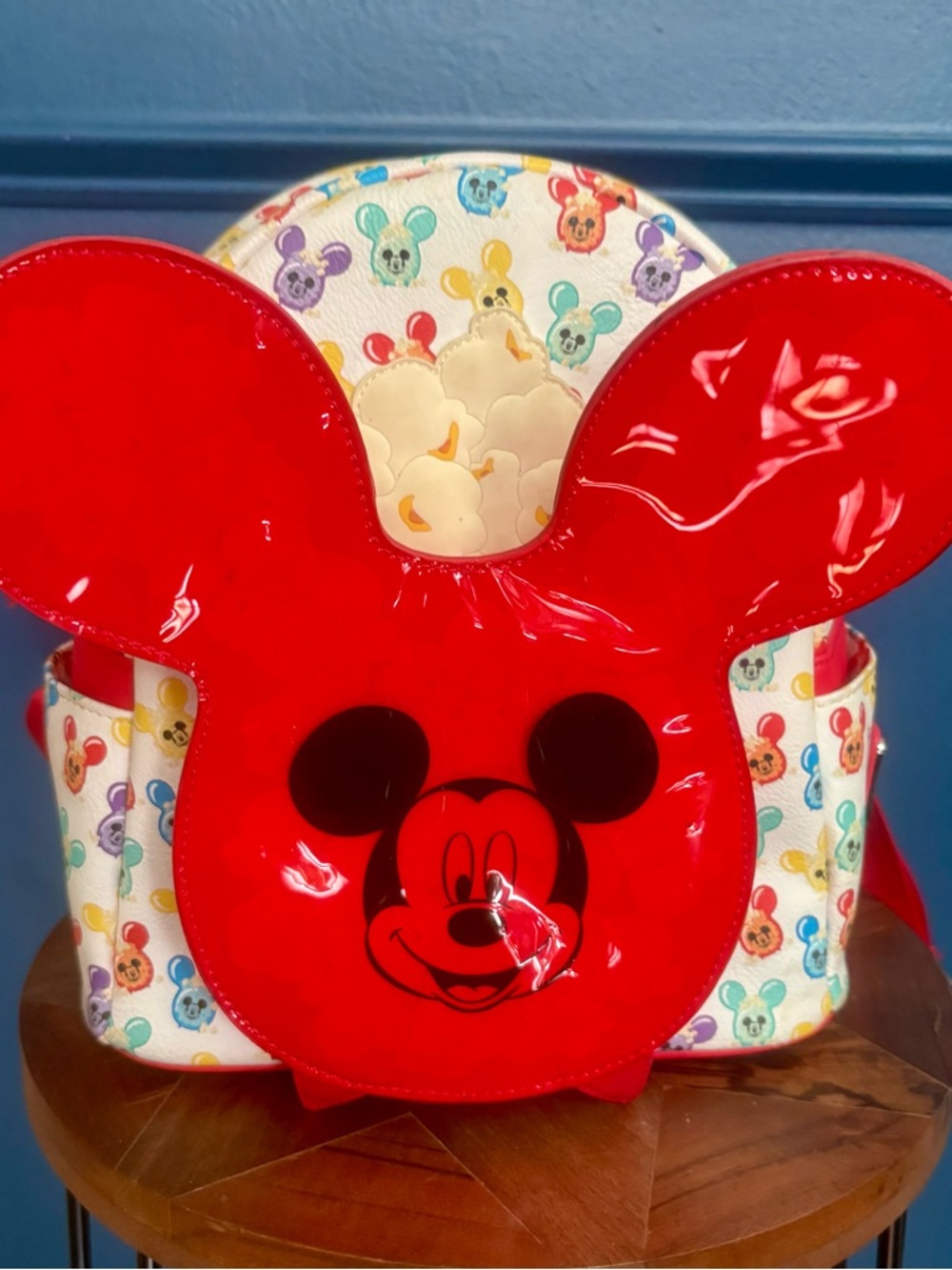 Disney Parks Loungefly Mickey Mouse Ballon Popcorn Mini Backpack - Picture 2 of 6